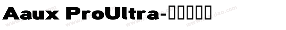 Aaux ProUltra字体转换
